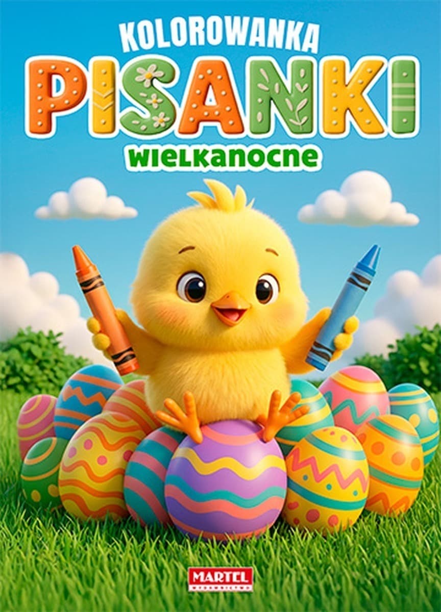 Kolorowanka z naklejkami Pisanki wielkanocne