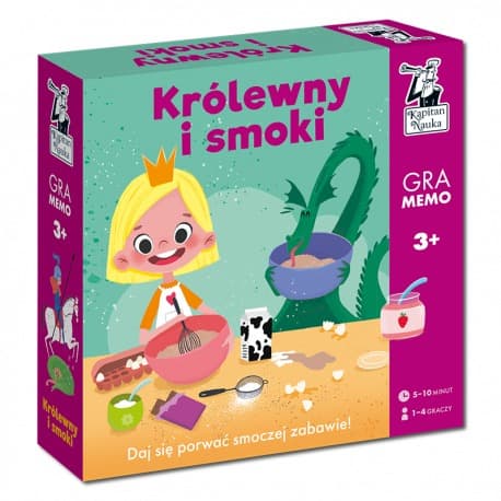 Królewny i smoki Gra memo dla dzieci 3+