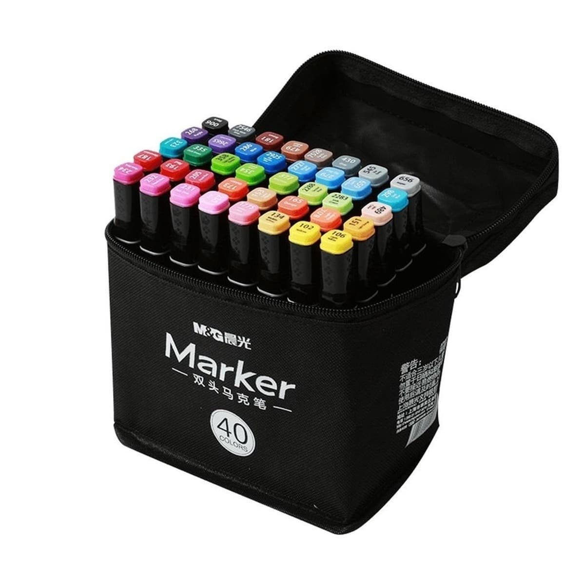 Marker artystyczny dwustronny M&G 80 kolorów