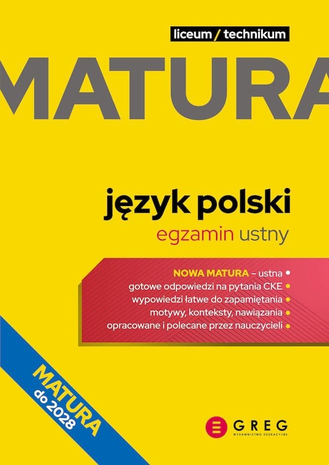 Matura 2026 Język polski - repetytorium z pytaniami i odpowiedziami