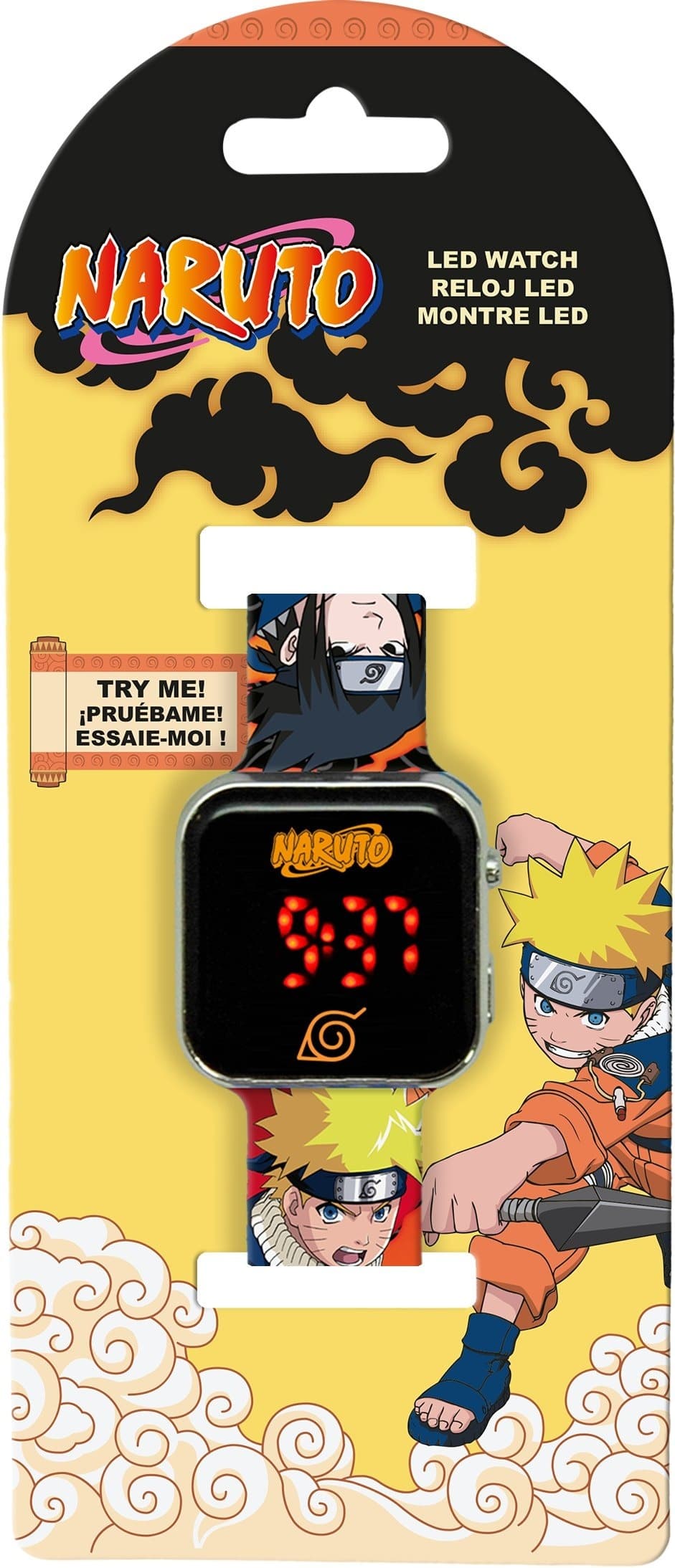Naruto Zegarek LED z Kalendarzem Kids Euroswan