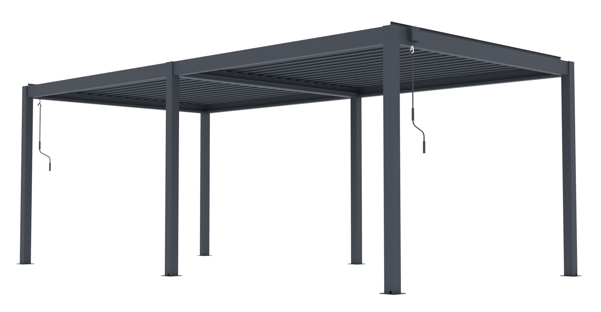 Pergola bioklimatyczna G21 Austin Premium 6x3 m, antracytowa aluminiowa
