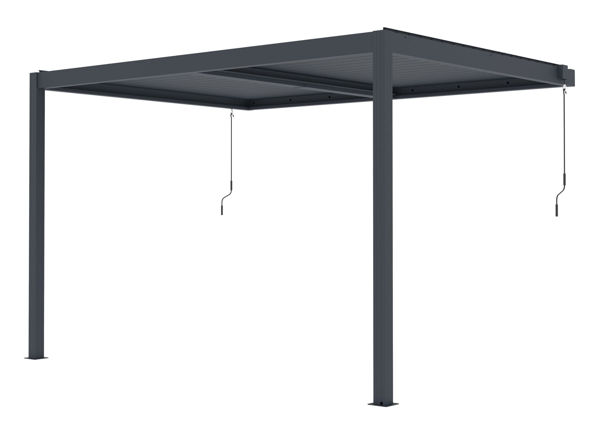 Pergola bioklimatyczna G21 Trenton 4x3 m, antracytowa aluminiowa