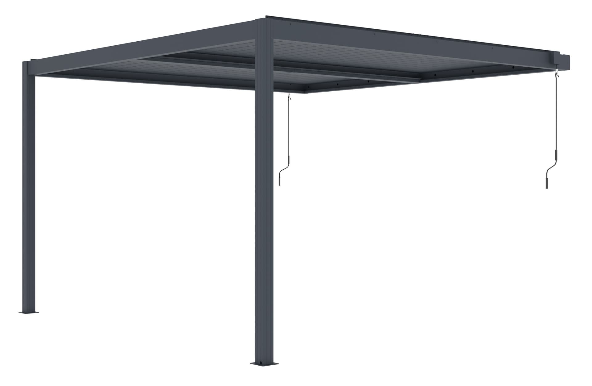 Pergola bioklimatyczna G21 Trenton 4x4 m, antracytowa aluminiowa