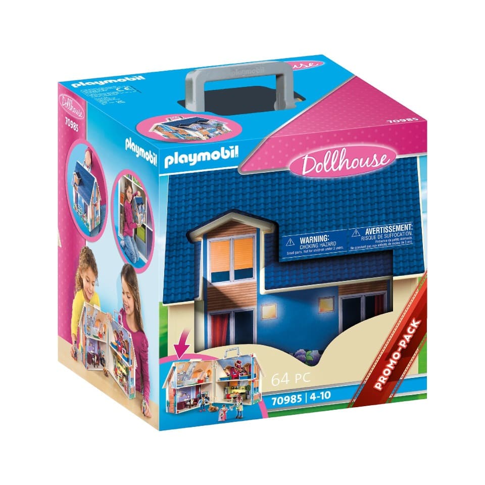 Przenośny domek dla lalek Playmobil z wyposażeniem