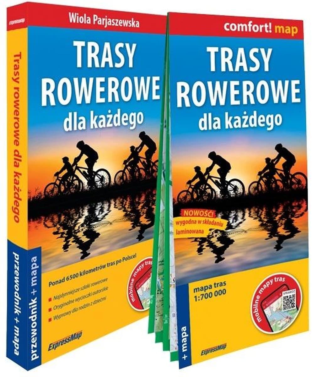 Przewodnik turystyczny i mapa tras rowerowych 2w1