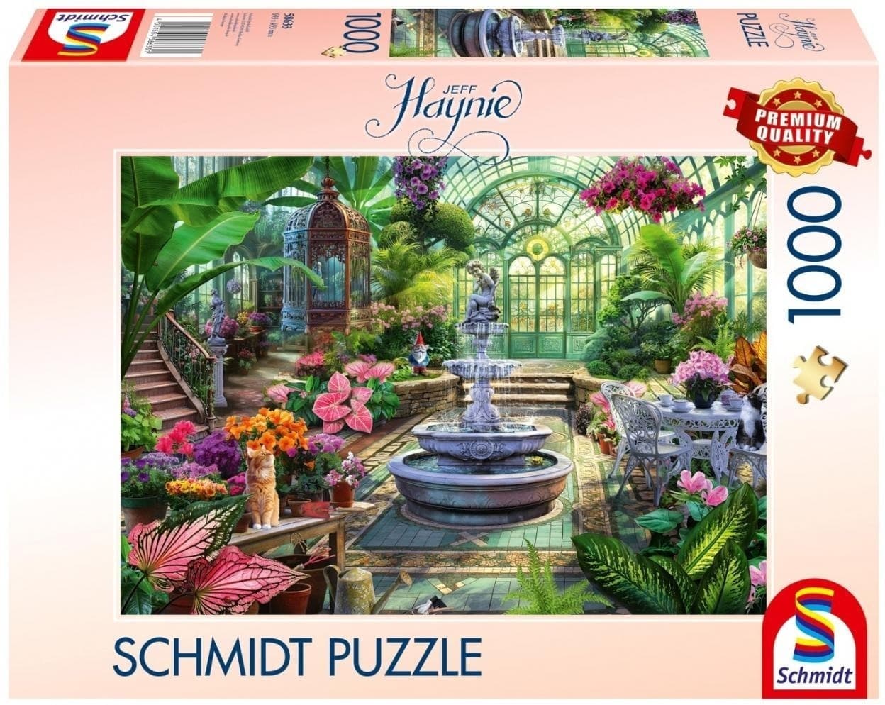 Puzzle 1000 PQ Jeff Haynie Wiktoriańska szklarnia 113664