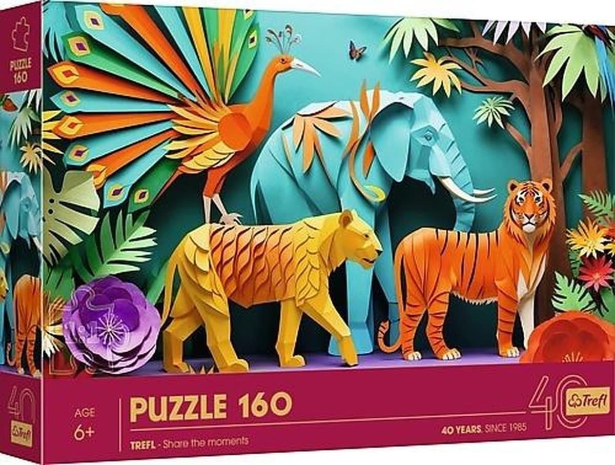 Puzzle 3D 160 elementów Dżungla Trefl 40-lecie