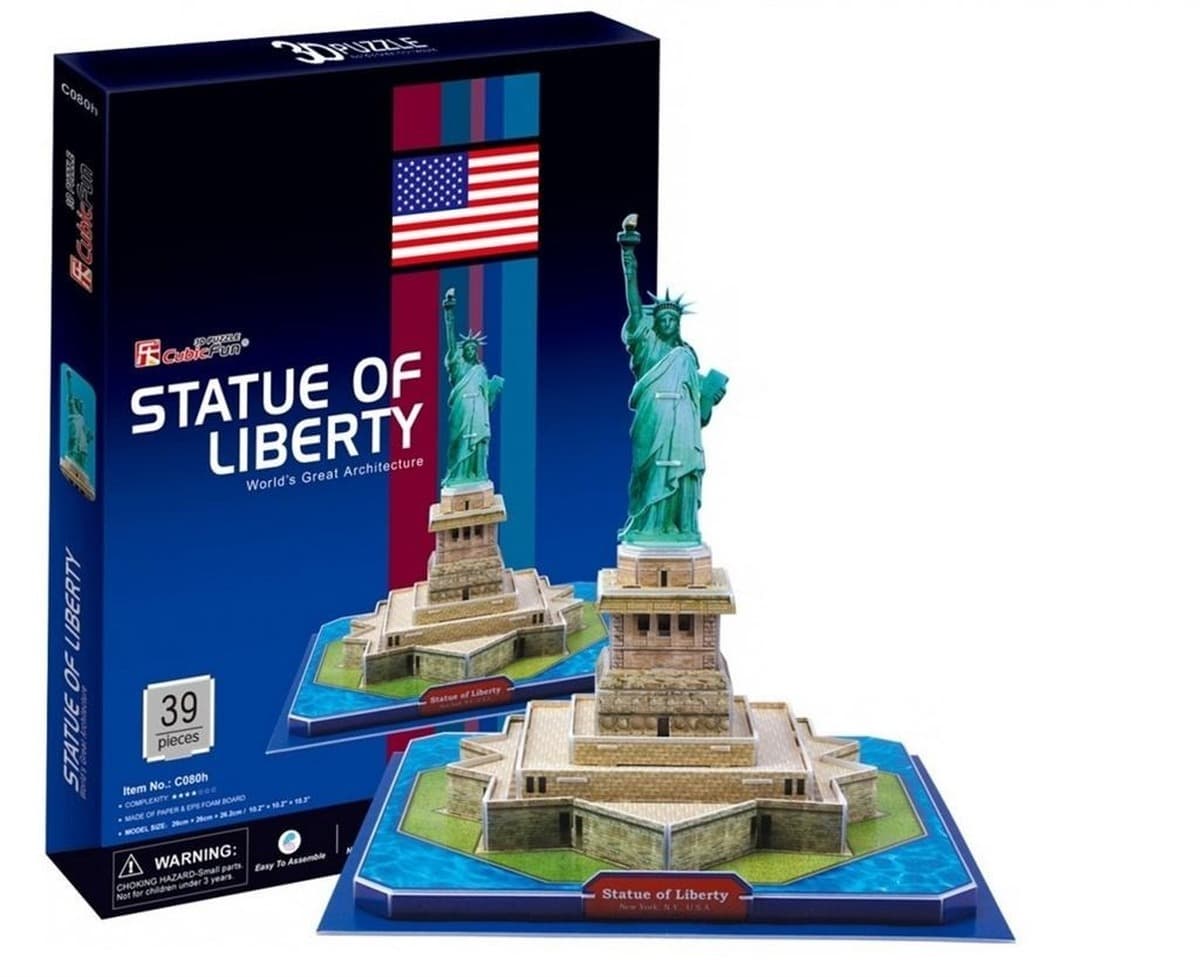 Puzzle 3D Statua Wolności 40 elementów