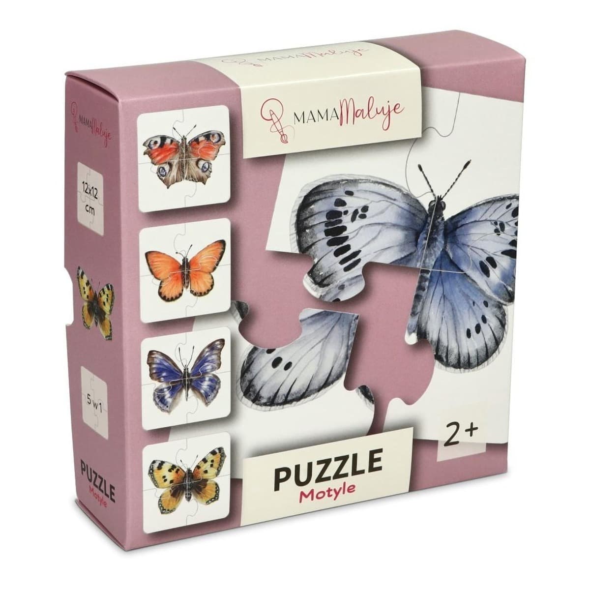 Puzzle Motyle 4 elementowe dla dzieci