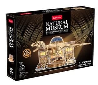 Puzzle 3D Natural Museum T-rex 279 elementów Cubic Fun