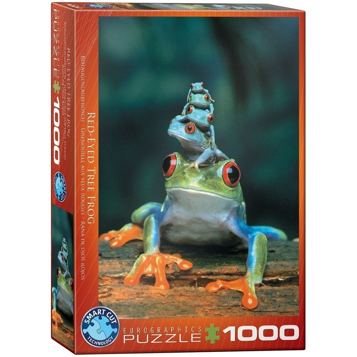 Puzzle Trefl 1000 elementów - Żaba czerwonooka