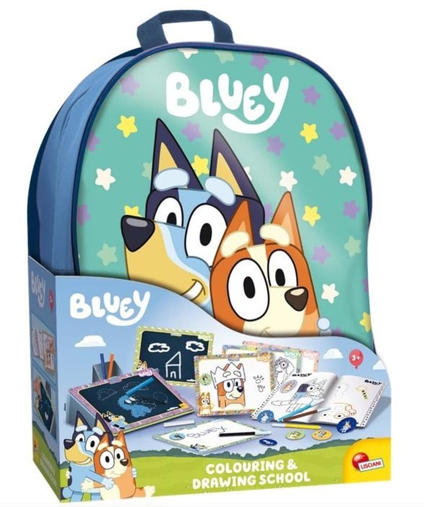 Szkoła rysowania Bluey z plecakiem edukacyjny zestaw