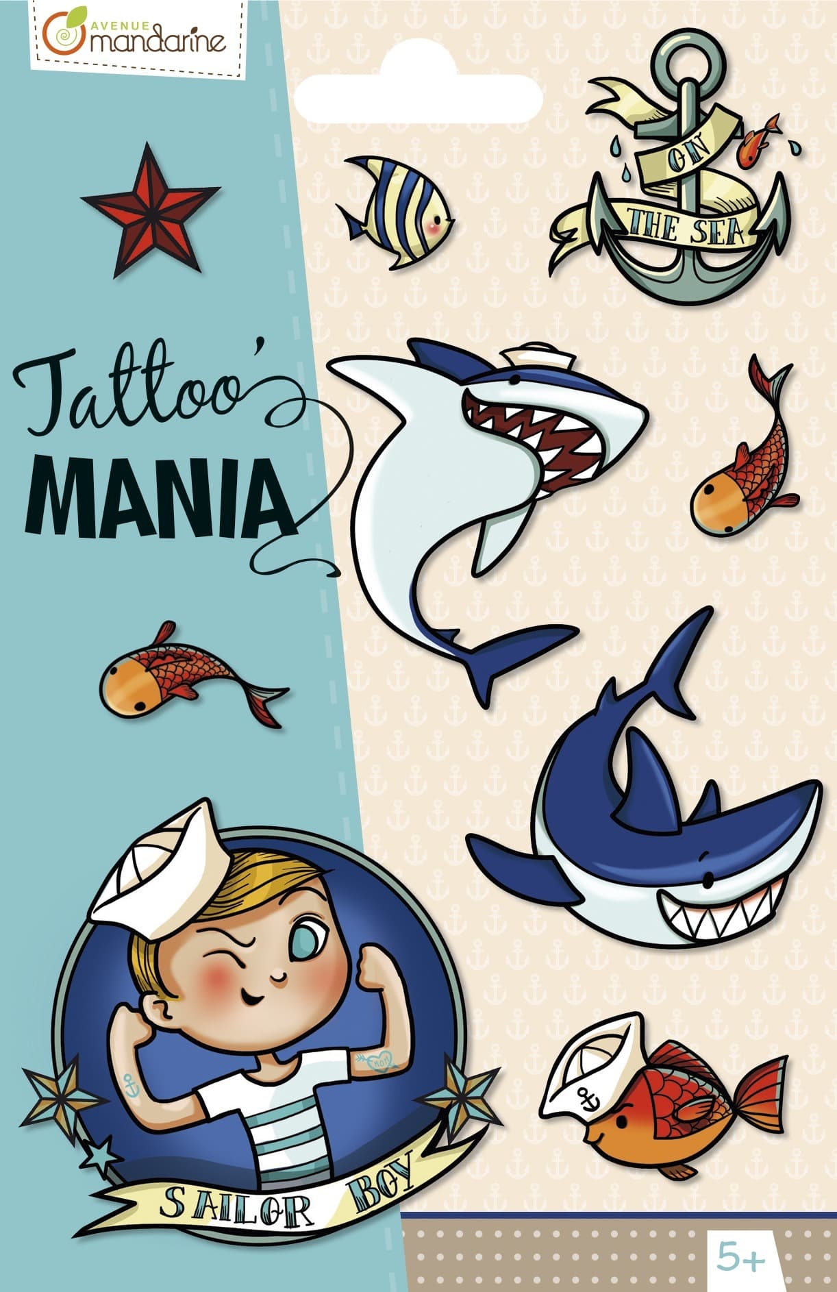 Tatuaże tymczasowe Tattoo Mania Podwodny świat dla dzieci