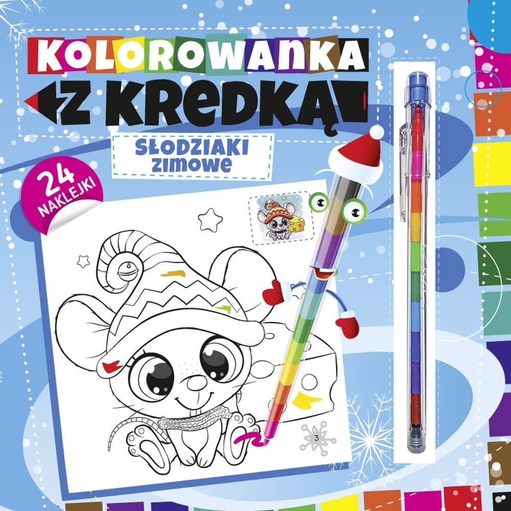 Zimowe słodziaki. Kolorowanka dla dzieci