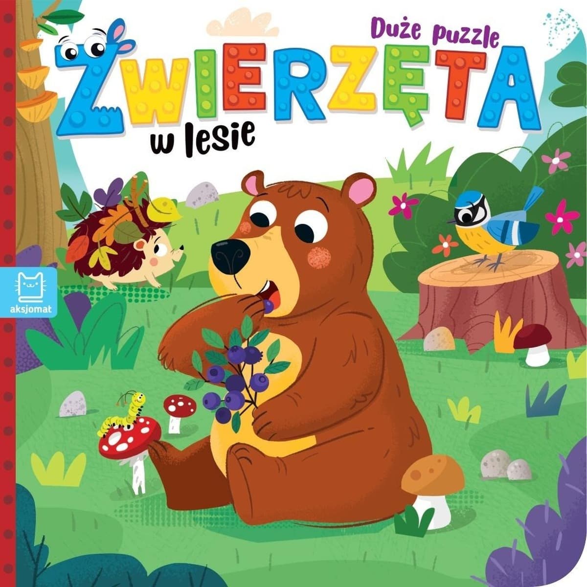Zwierzęta w lesie. Puzzle dla dzieci