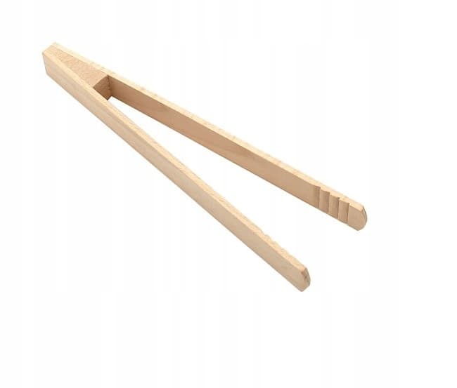 Szczypce kuchenne drewniane 22 cm