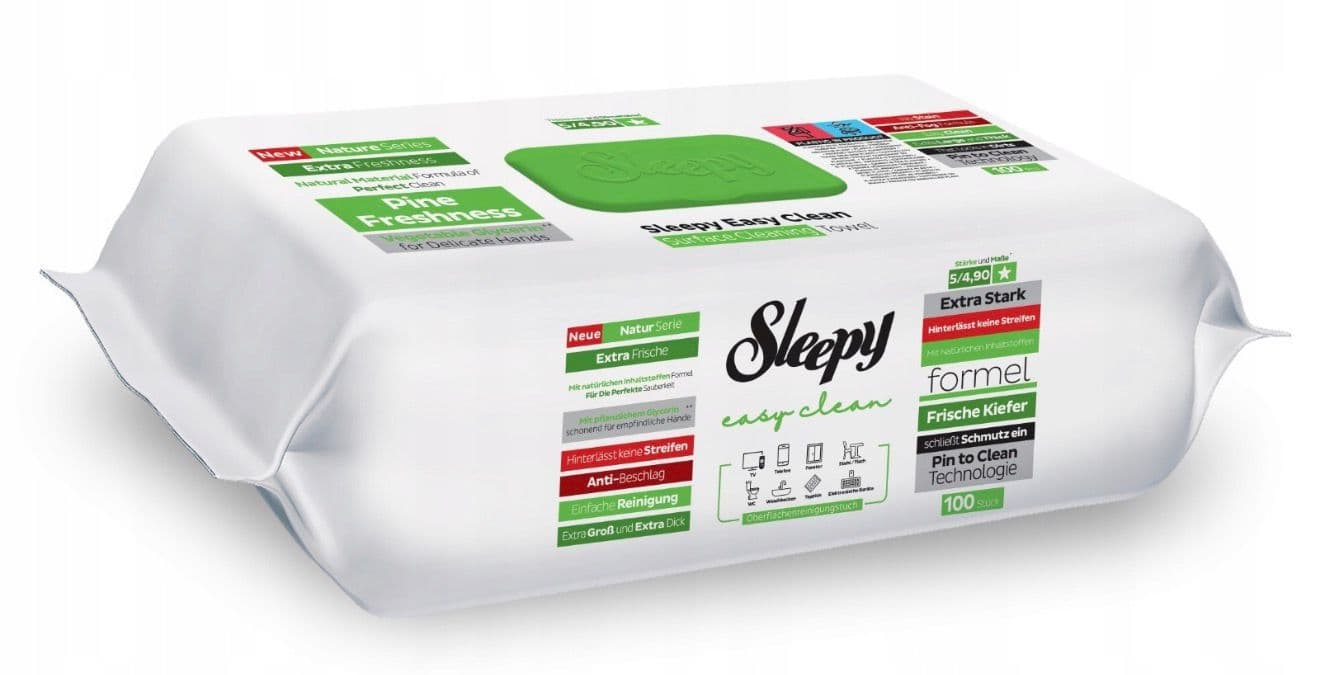 SLEEPY Chusteczki czyszczące Easy Clean FRISCHE KIEFER 100 szt.