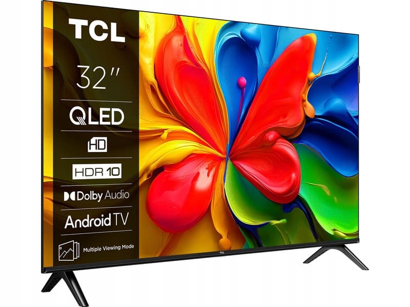 Telewizor QLED HD TCL 32 cale Smart TV Android Czarny