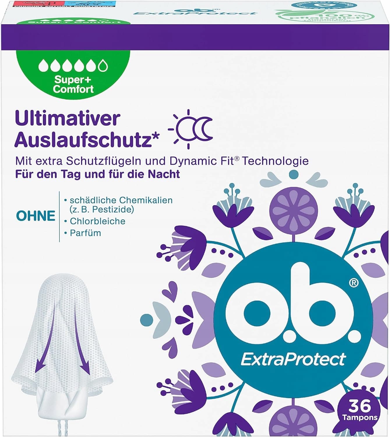 O.B. EXTRA PROTECT 36szt Tampony Super Plus 5w1