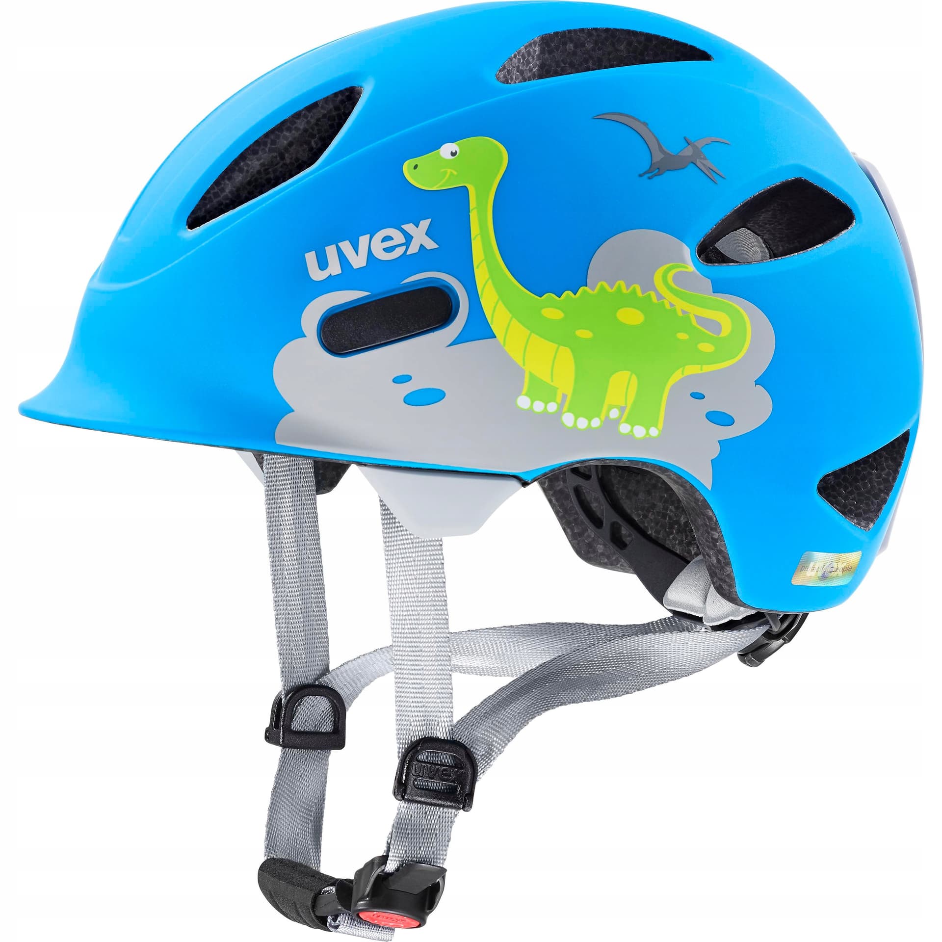 Kask rowerowy dziecięcy Uvex Oyo Style dino blue matt 50-54 cm