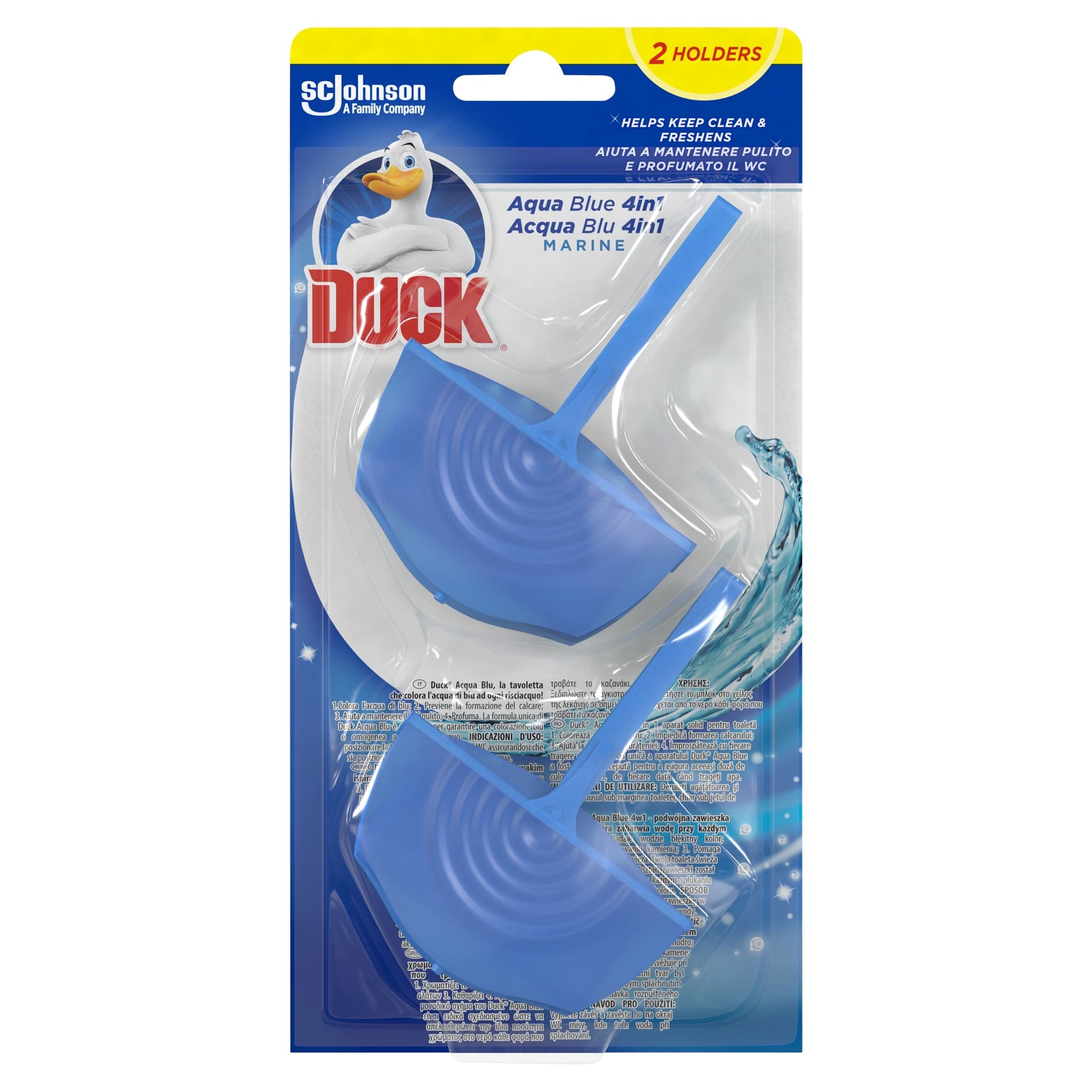 DUCK 2X36G AQUA BLUE 4W1 ZAWIESZKA DO WC