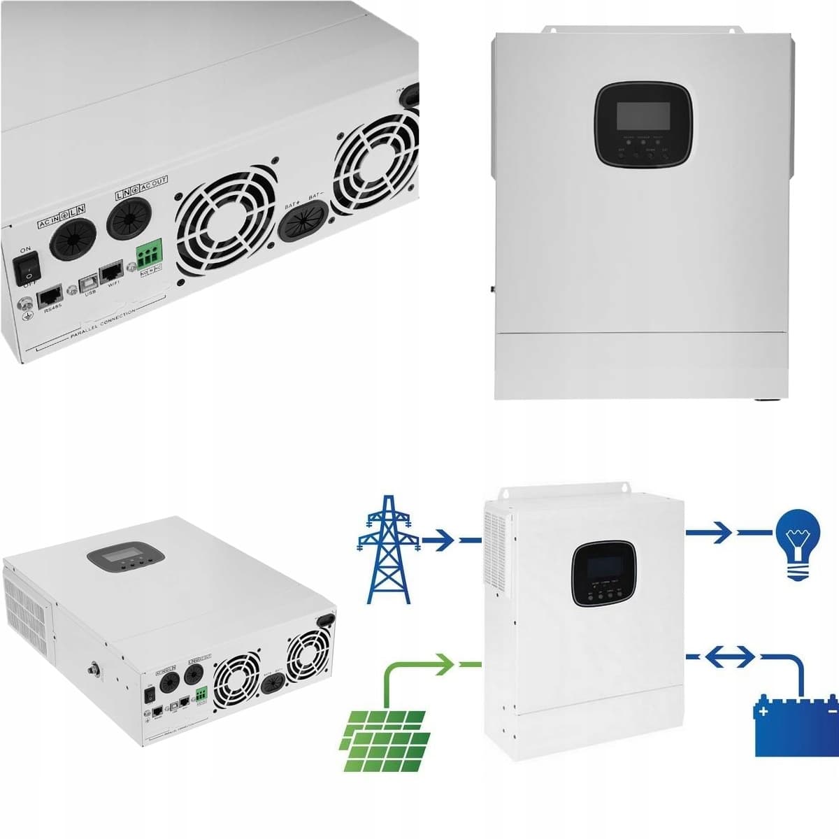 Hybrydowy Inwerter Solarny Off-Grid ESB 11kW-48V