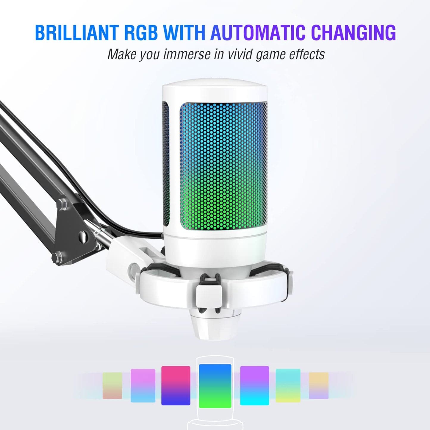 AmpliGame A6T RGB White