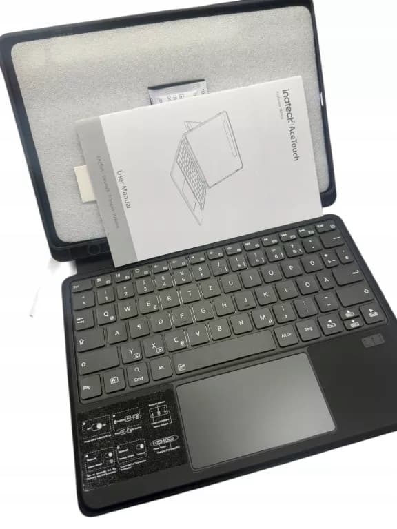 Klawiatura Inateck Ace Touch iPad 13" QWERTZ Szara