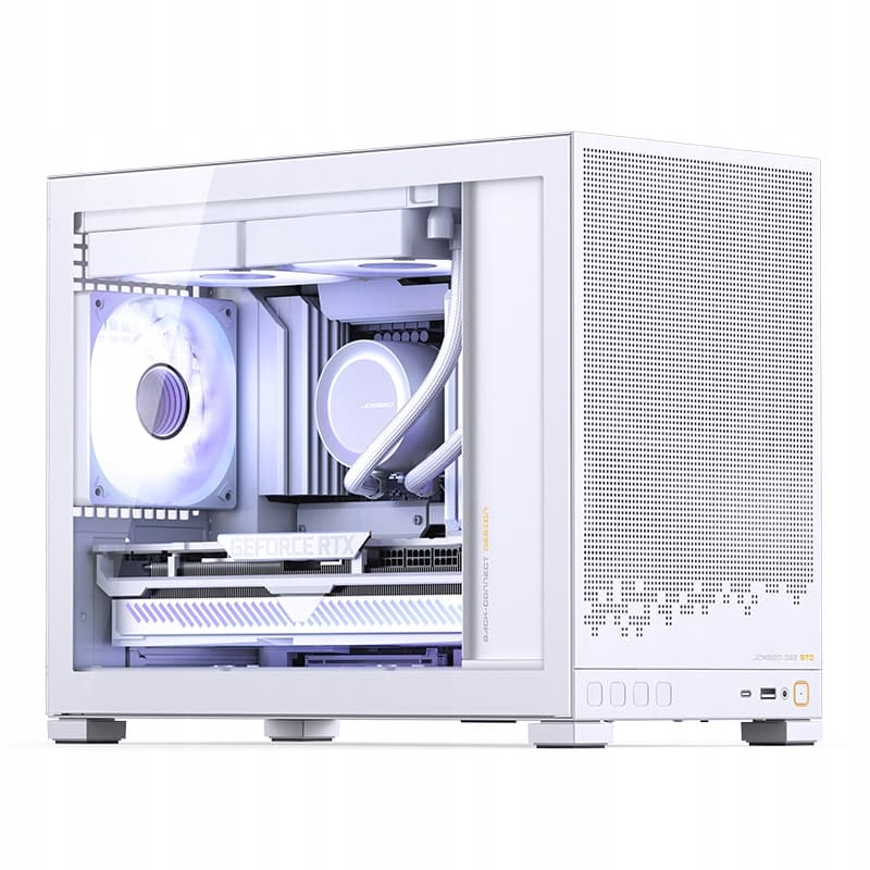 Jonsbo D32 STD Obudowa mATX Biała ze Szkłem Hartowanym