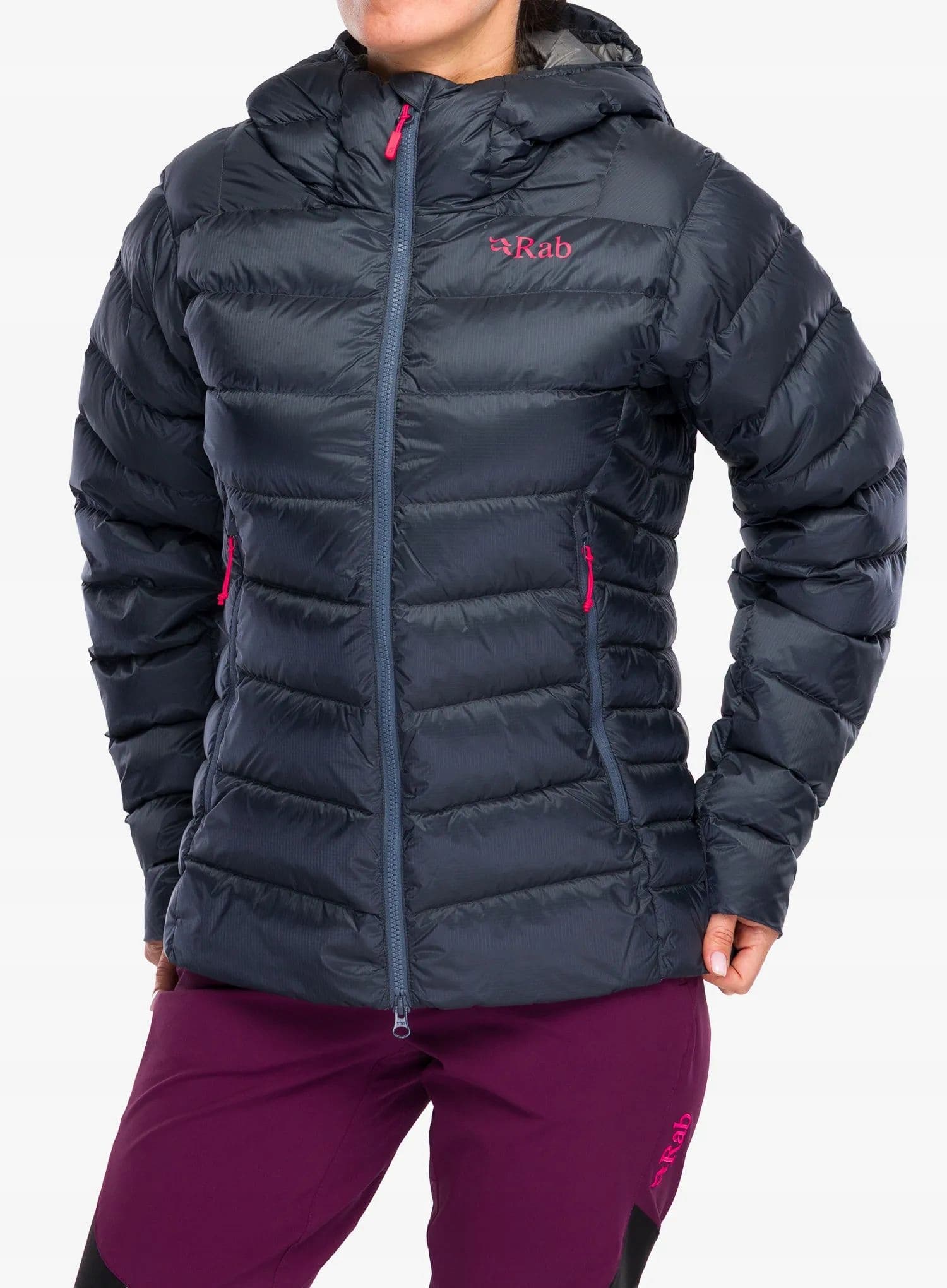 Rab Microlight Alpine Jacket - Kurtka puchowa damska, stalowa,