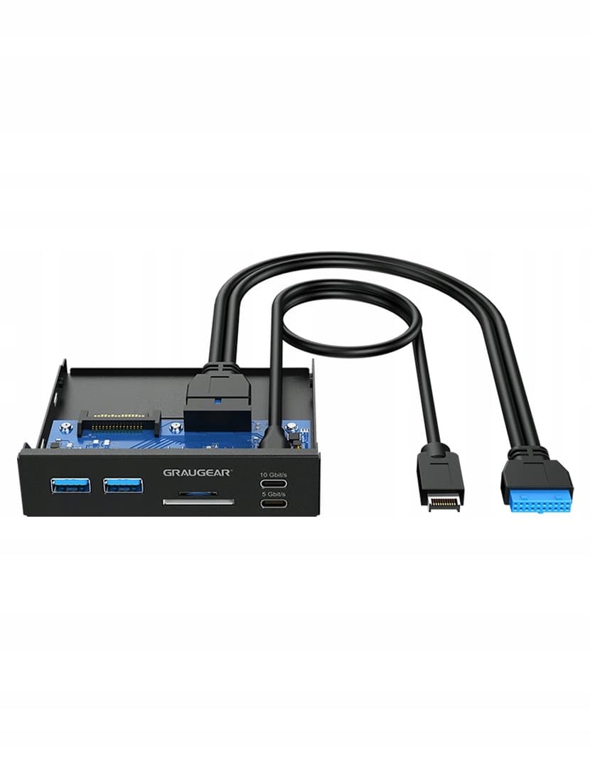 GRAUGEAR USB-HUB + Czytnik kart 2,5" SSD