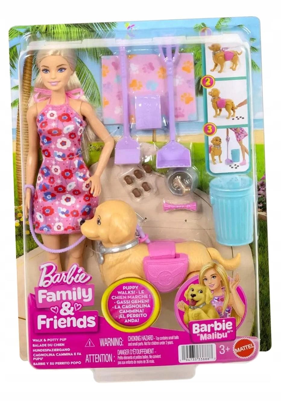 Lalka Barbie Spacer z Pieskiem - Zabawka Edukacyjna