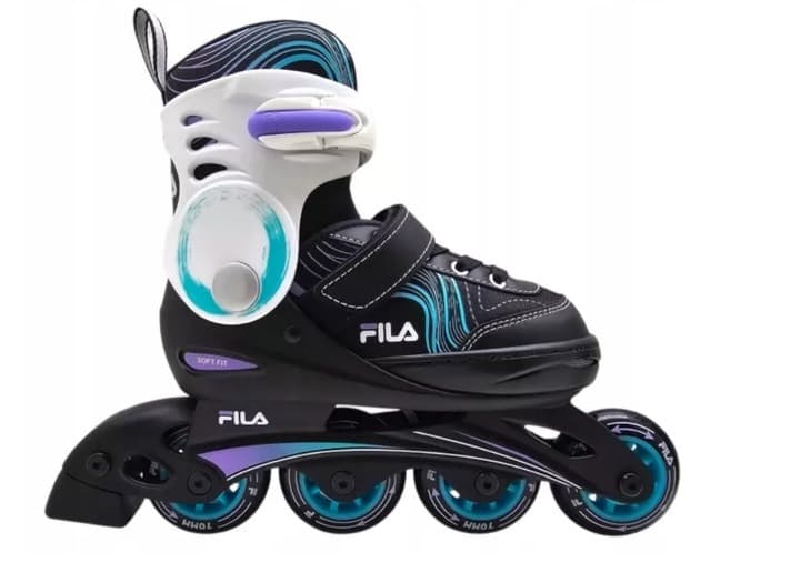 Rolki Mizar 80 Lady FILA SKATES czarno-niebieskie