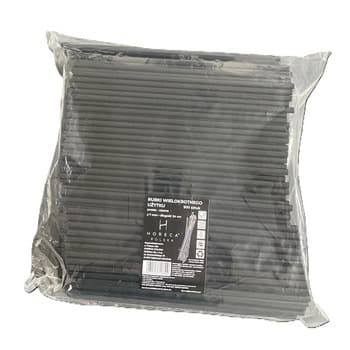 Rurki wielokrotnego użytku, kolor czarny 7/240 mm, opakowanie 500 sztuk, Horeca Polska