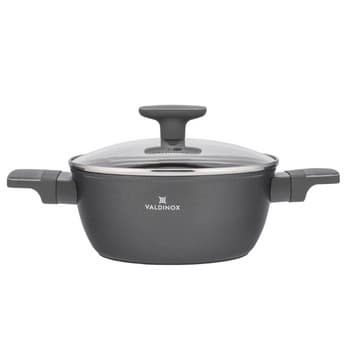 Garnek Valdinox Modern 24 cm 3,6 litra z pokrywą szklaną