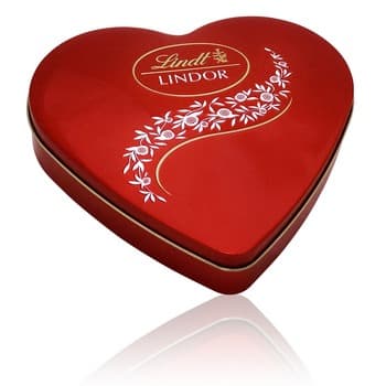 Lindt LINDOR Milk Heart Tin 50g