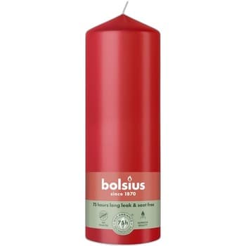 Bolsius Świeca pieńkowa 200/68 Essentials Delikatna Czerwień