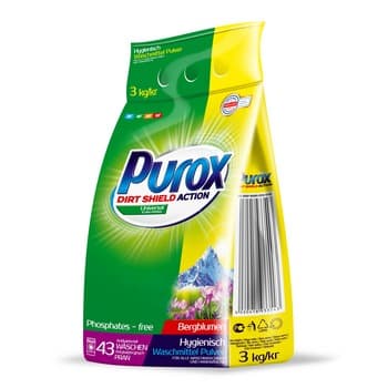 Purox Dirt Shield Action Universal Color + White 3kg