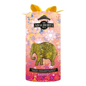 Adalbert's Herbata czarna RADOŚĆ - jabłko, cynamon i wanilia - 80g