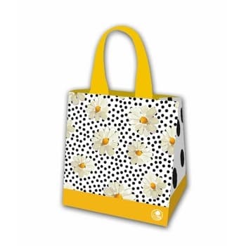 Greenbag Torba wielokrotnego użytku z polipropylenu tkanego Stokrotki 34x34x22 cm