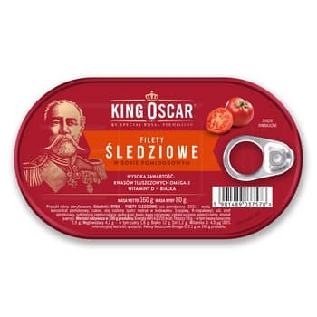 Filety śledziowe w sosie pomidorowym 160g