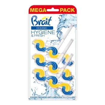 Kostka wc brait oceanic 2-fazowa 3x45g