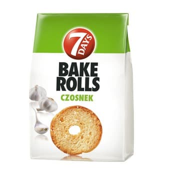 7 Days Bake Rolls o smaku czosnku 150g