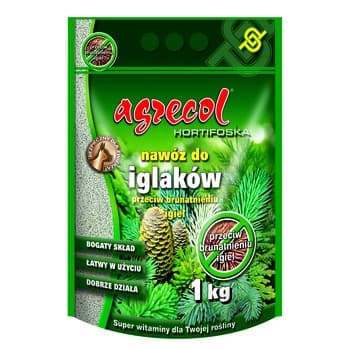 Hortifoska, nawóz do iglaków przeciw brunatnieniu igieł 1 kg Agrecol
