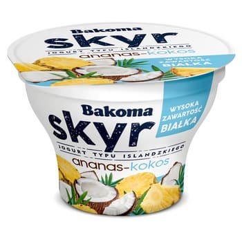 Bakoma Skyr Jogurt typu islandzkiego ananas-kokos 150g