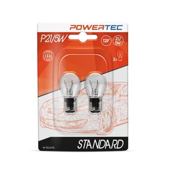 Żarówka Powertec STANDARD 12V 21/5W BAY15d P21/5W 2szt.