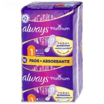 Always podpaski Platinum Normal 16 sztuk