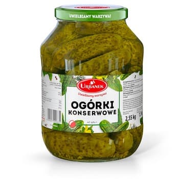 Ogórki konserwowe 2,55kg Urbanek