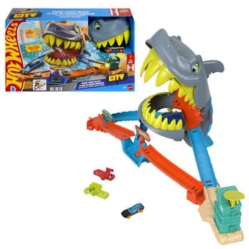 Hot Wheels City Rekin Starcie na plaży zestaw torów